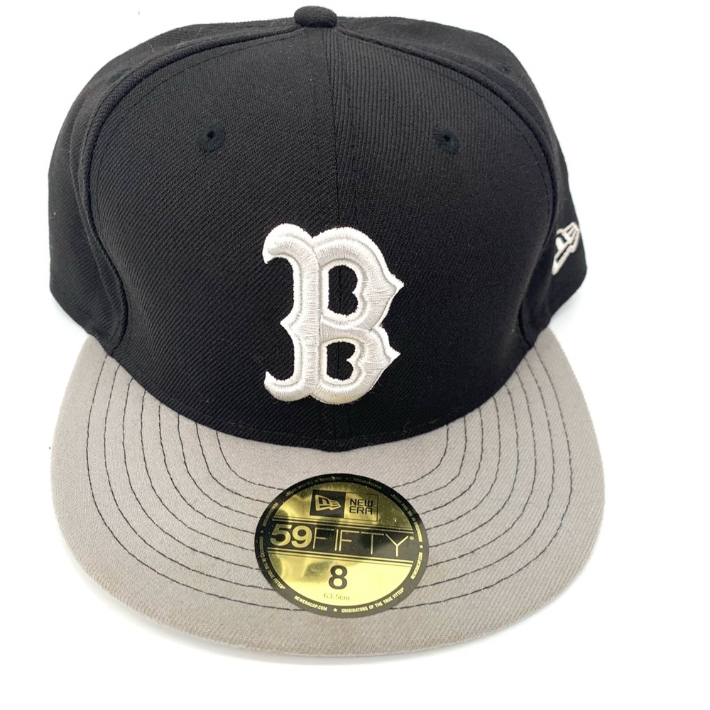 New Era Black and Grey Boston Red Sox Baseball Cap